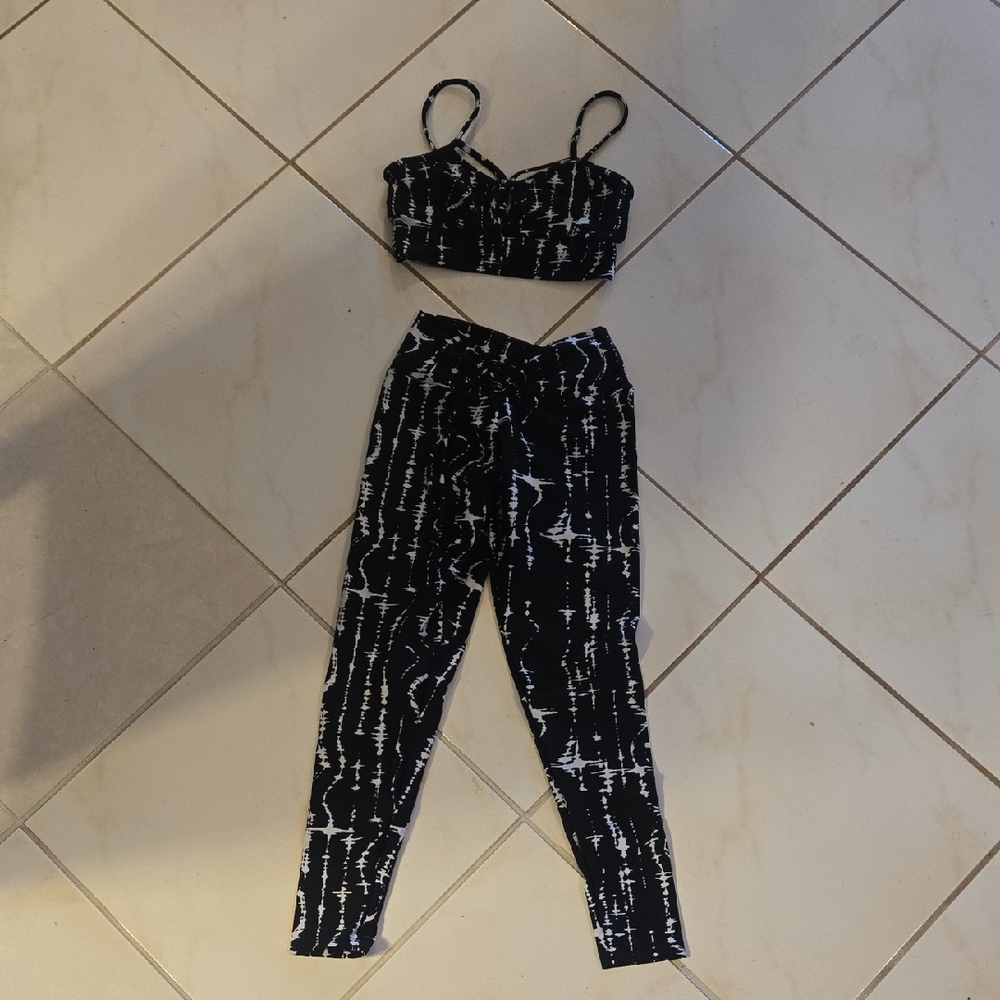 Stylish Black and White Women's Jumpsuit